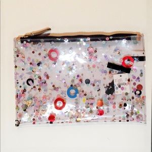 JCrew Confetti Cosmetic Bag